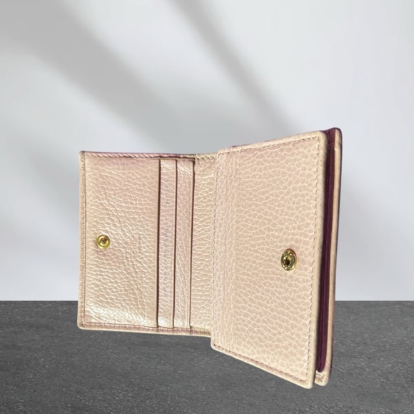 GUCCI GG PINK MARMONT GG LOGO SNAP WALLET - Picture 9 of 9